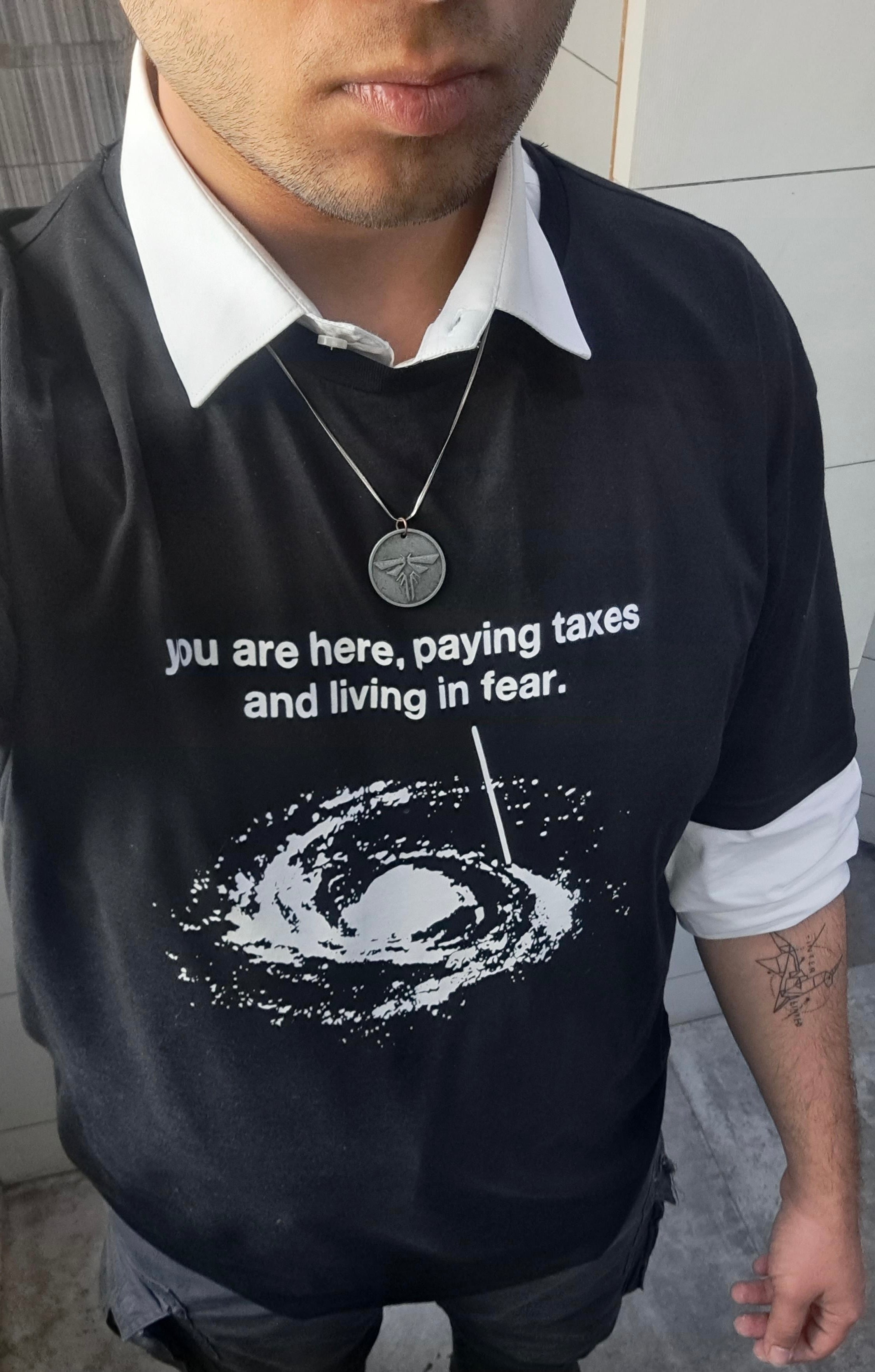 you are here paying taxes and living in fear